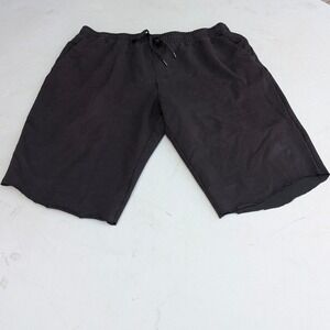 George Mens Athletic Shorts Black 2XL Drawstring Elastic Waist Active